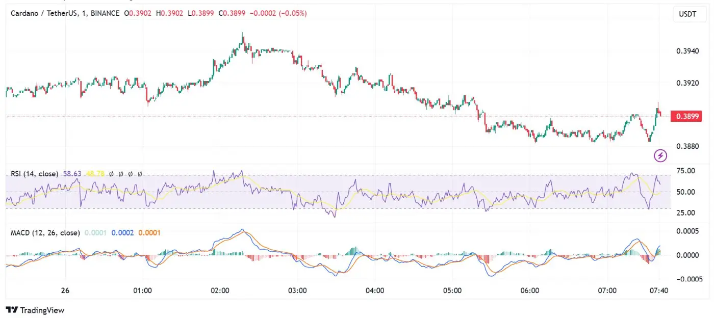 Cardano Price (June 26, 2024)