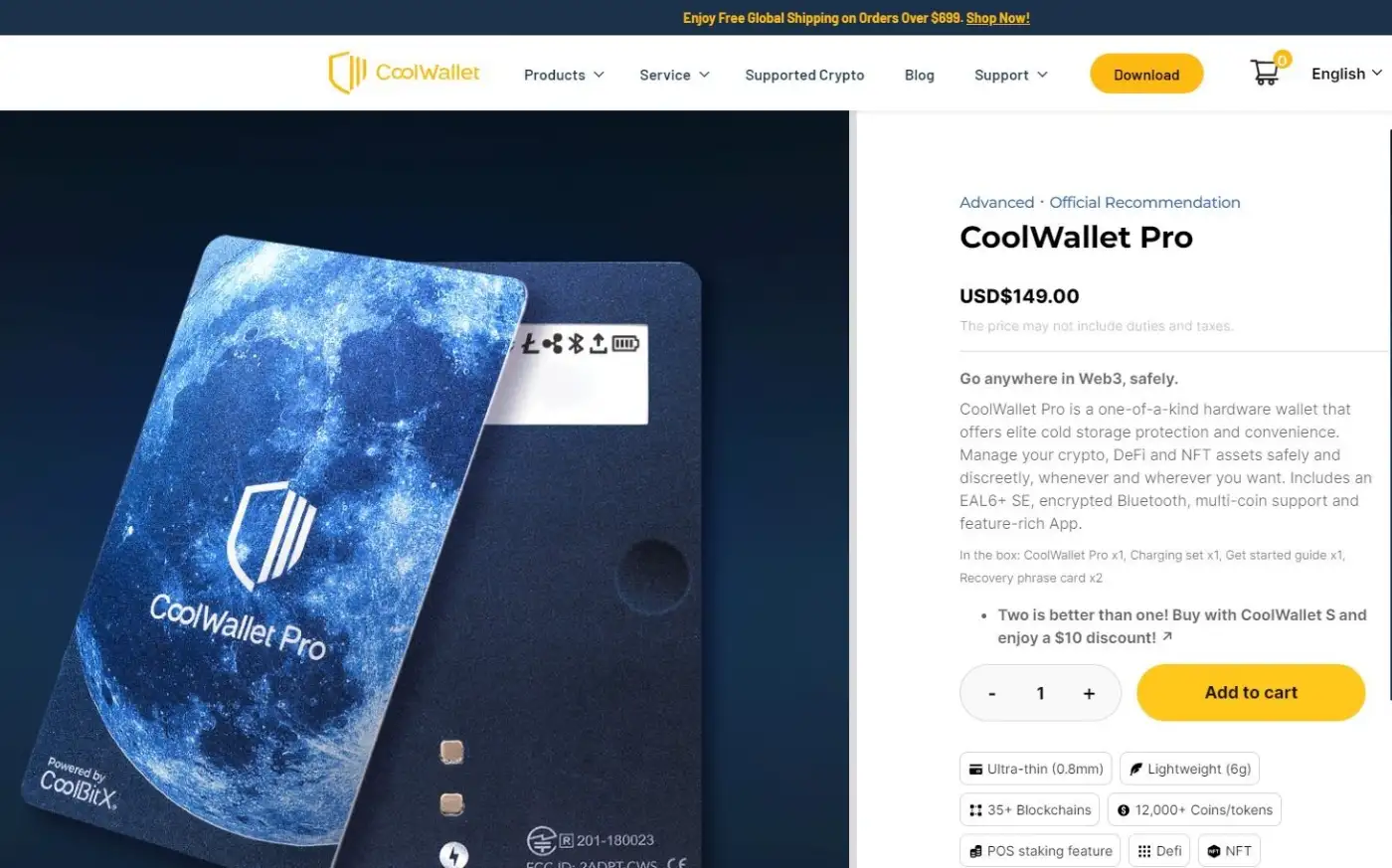 CoolWallet Pro