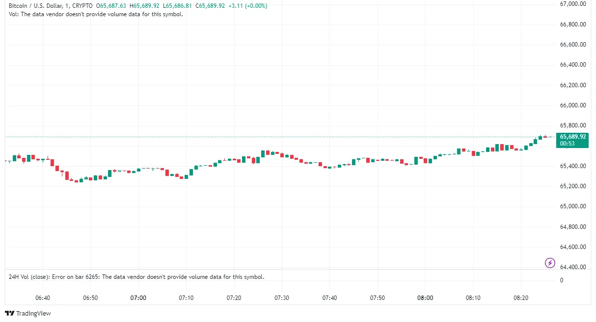 Bitcoin price increase