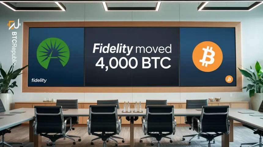 Fidelity Moved 4,000 BTC From One Of Its Main Wallets After ETF Outflows