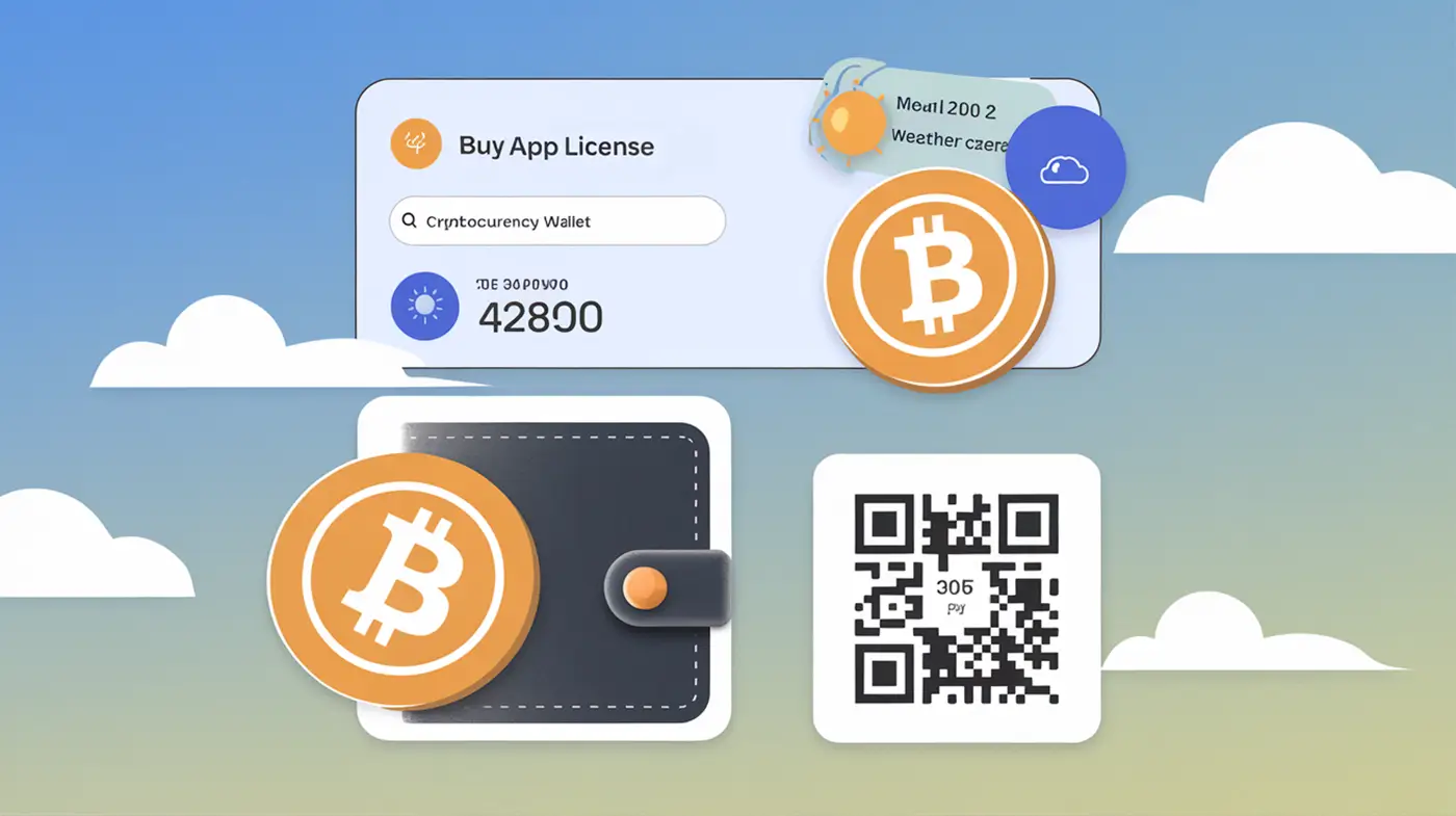 Buy App License With Cryptos