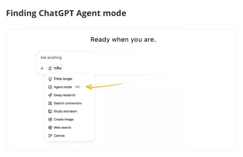 ChatGPT Agent Mode