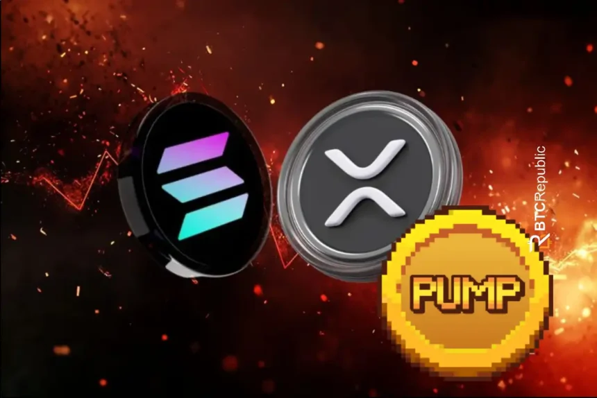 Ripple XRP Hits a Wall, Solana (SOL) Slips, and Pump (PUMP) Puffs Its Chest