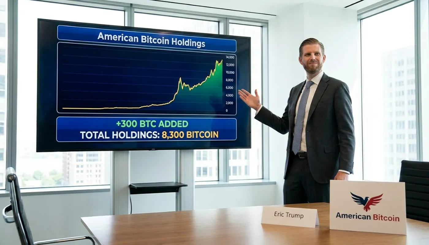 Eric Trump American Bitcoin’ increases their Bitcoin holdings by 300 BTC