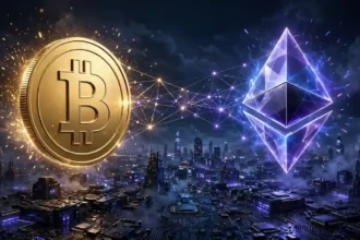 Bitcoin vs Ethereum comparison illustration for beginners
