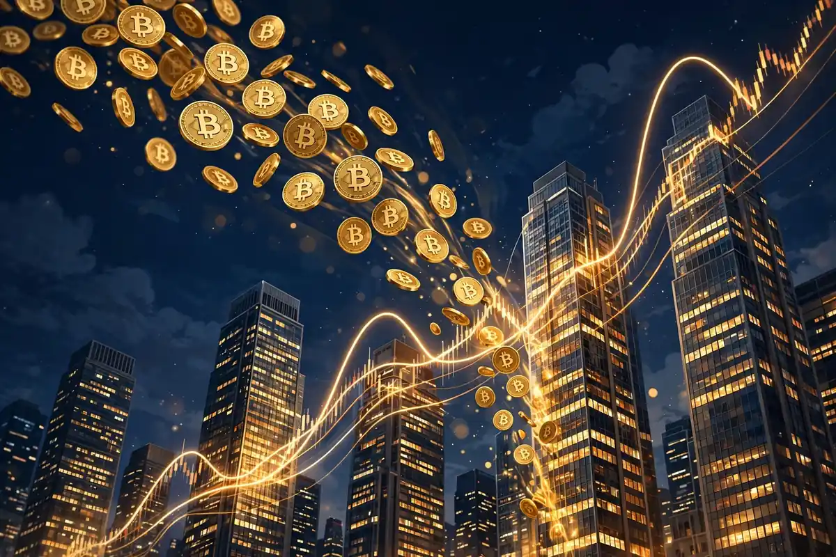 Institutional adoption of Bitcoin: coins flowing into Wall Street skyscrapers