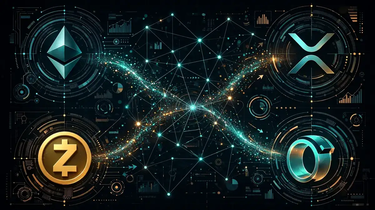 Cross-chain fund flow across Ethereum, XRP, Zcash and Tron networks