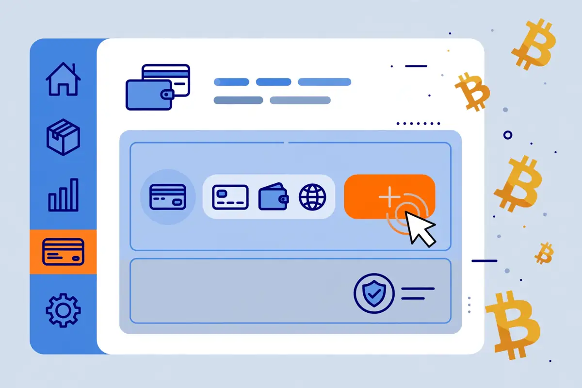 Adding a crypto payment provider in Shopify payment settings